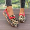 Women Flats Shoes Spring Autumn New Fashion Comfortable Elegant Sneakers Women Leopard Print Wear-Resistant Single Shoes Women