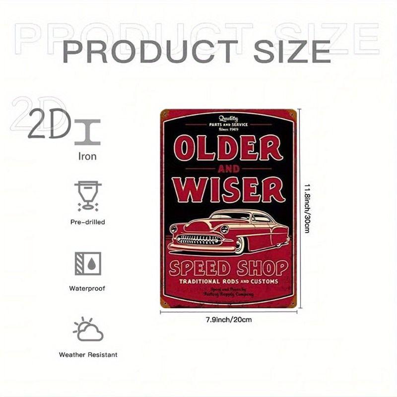 Automotive Metal Decorative Painting: Gifts for Car Lovers Garage Home Style