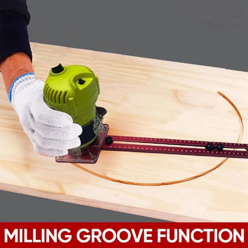 Router Milling Bracket Aluminum Alloy Trimming Machine Flip Board Woodworking  Cutting Jig