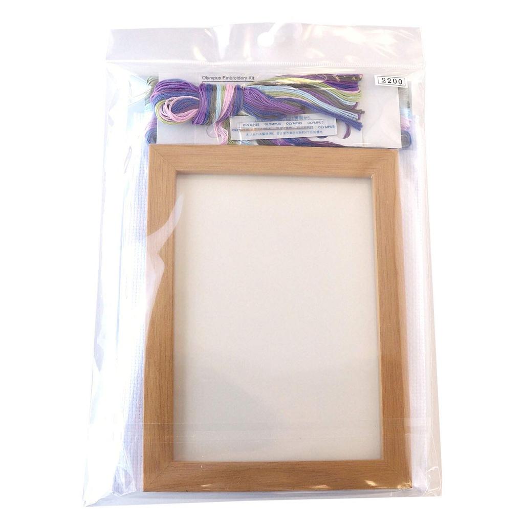 Olympus Thread 12 Months Flower Frame June Hydrangea Frame Outer 15 x 20 cm Diameter Approx. OLY-K7512