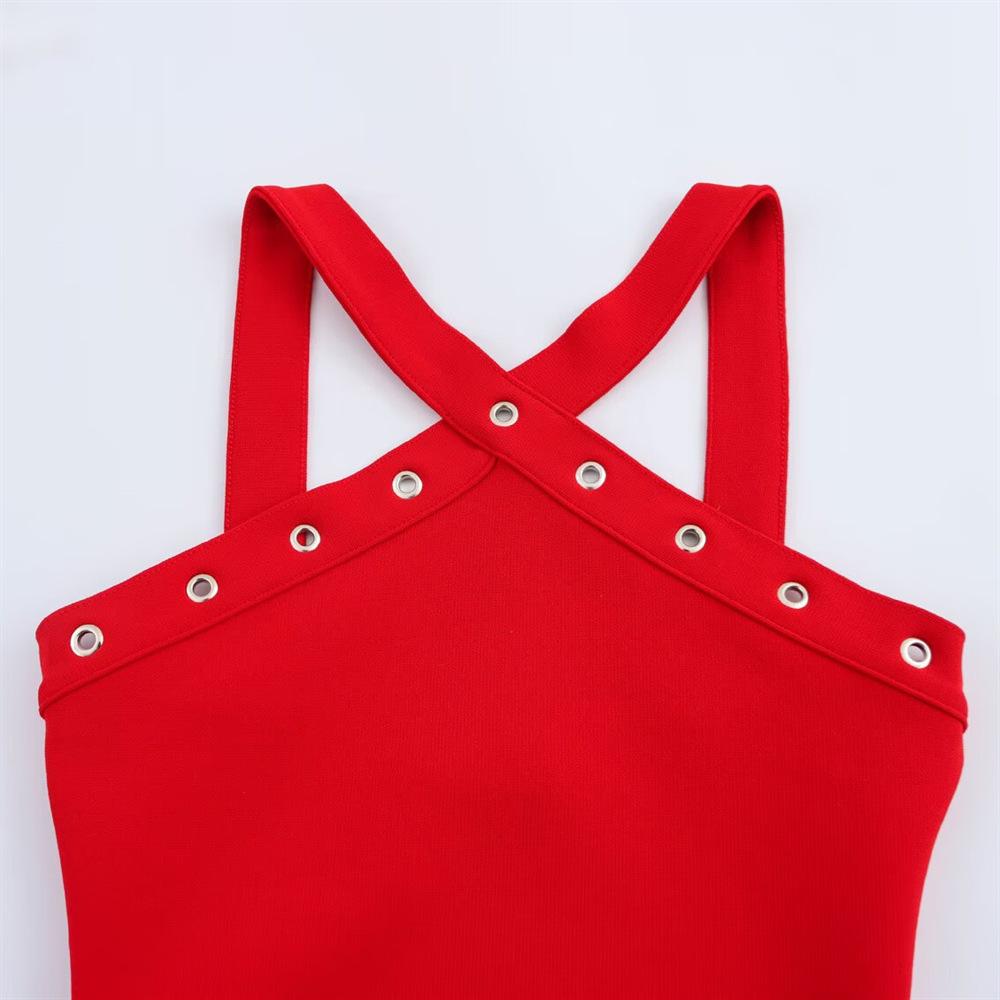 2025 Spring Women's Sexy Slim Fit Halter Jumpsuit