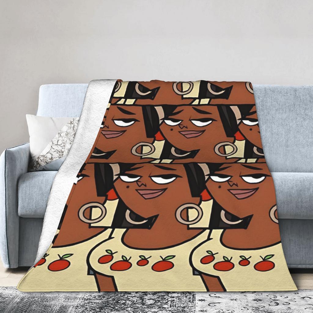 Totals Dramas Leshawna Flannel Blankets Awesome Throw Blanket for Home 150*125cm Bedspreads