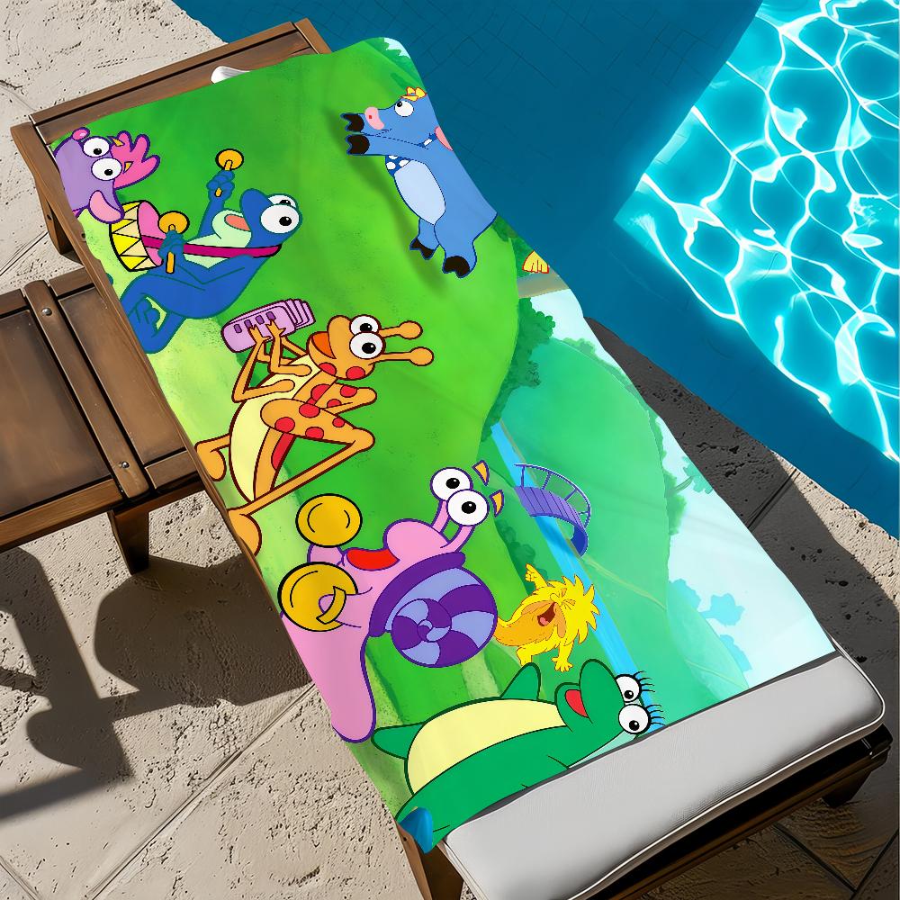 D-dora cute anime Towel Large Quick-Drying E-explorer-r Microfiber soft Beach Towel for Travel Fitness Sauna Bathing Camping
