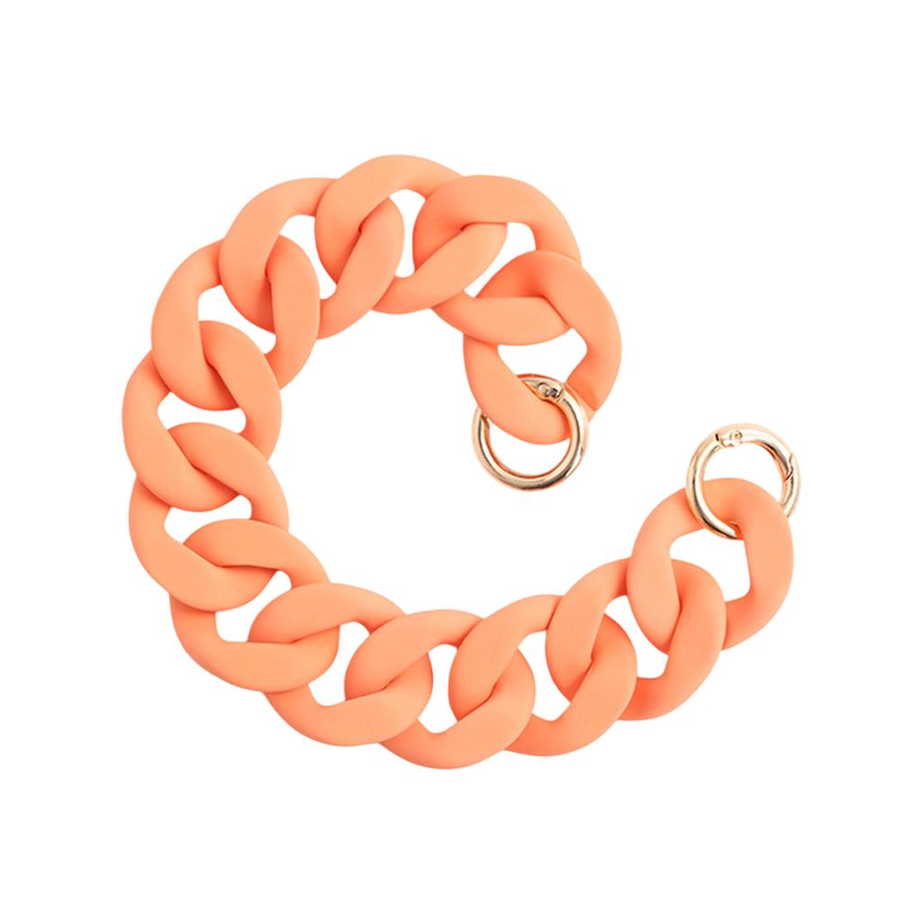 Chaîne de sac à main en acrylique Sangle de chaîne plate Sangles de sac à main en acrylique Remplacement à la mode Poignées de sac à main pour l'artisanat DIY