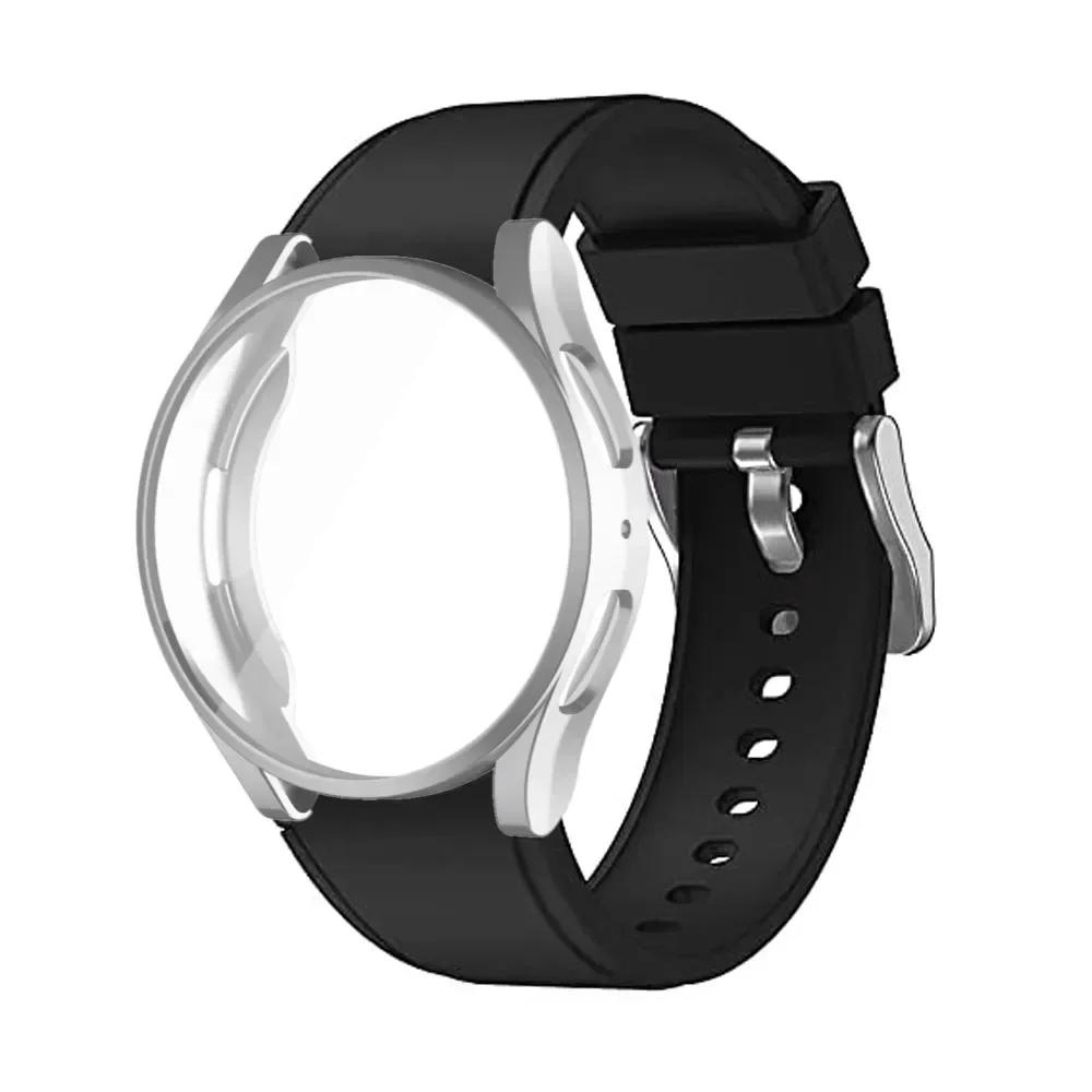 Case+Band for Samsung Galaxy Watch 4/5/6 40mm 44mm Protective Soft TPU Cover+Bracelet for Galaxy Watch 6 Classic 43mm 47mm Strap