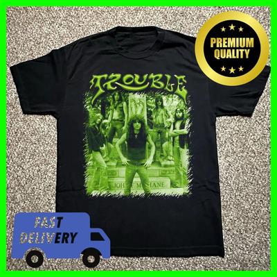 Trouble Band Album T-Shirt All Size Black 100% Cotton Unisex T-Shirt
