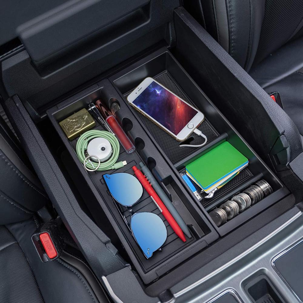 For Ford 2015-2020 F150& 2017-2025 F250 F350 F450& 2018-2025 Expedition Center Console Organizer Tray Pallet Storage Accessories