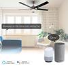 US Graffiti WiFi Touch Fan Light Switch with Timer & Voice Control