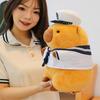 Soft Navy Sailor Capybara Doll Cartoon Animals Plush Toy Simulation Capybara Ornaments  Kids