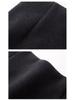 1108 A/W Wool-Blend Elastic Waist Slimming Bodycon Skirt with Back Slit