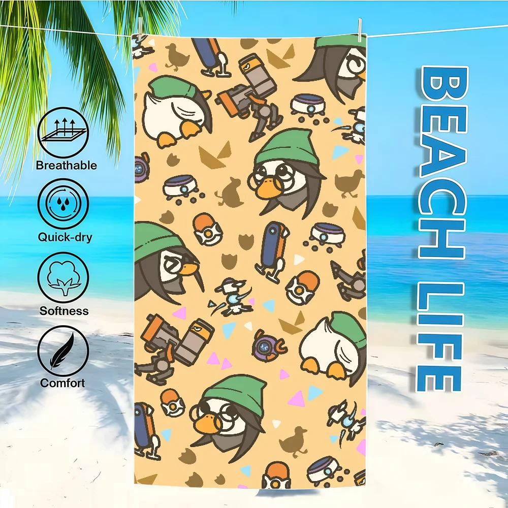 

cute Towel Garden Textile Game Bathrobe Beach Quick-Drying V-VVALORANTS-ES Lightweight Portable Camping Swimming Pool Travel W40*H60(CM)