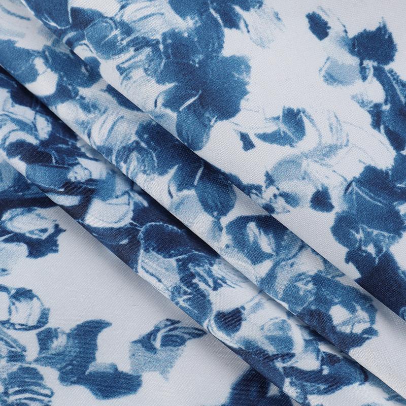 Vintage Blue Print Bow Lace-Up Sling Dress For Women High Waist Pleated A-Line Mini Dresses Summer New Vocation Lady Vestidos