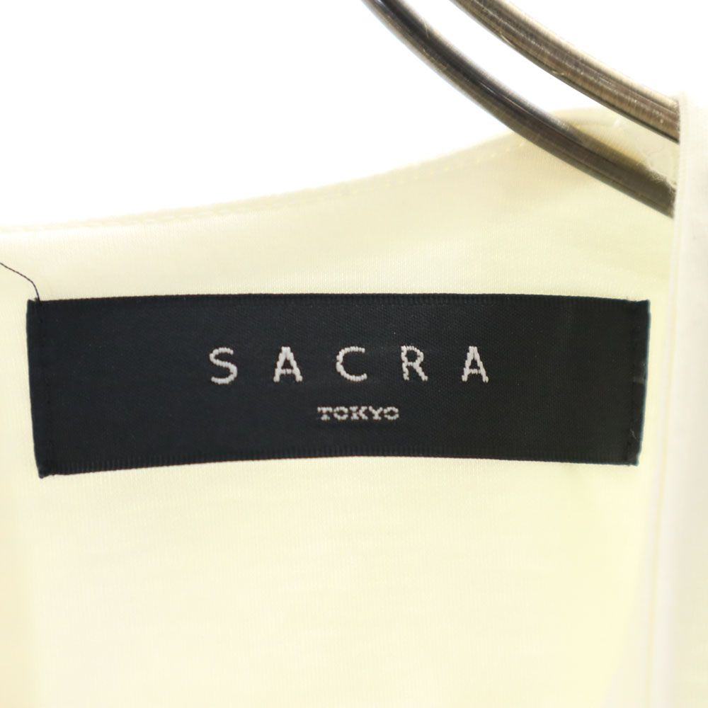 Sacra Short Sleeve Cut 38 Ivory French Sleeve Women Used