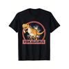 Men's Funny Vodkainosaur Humor T-- Black Retro Desin Featurin a Tyrannosaurus Rex Drinkin Vodka and a Vodka Dinosaur, Casual Short-sleeve T, Suitable