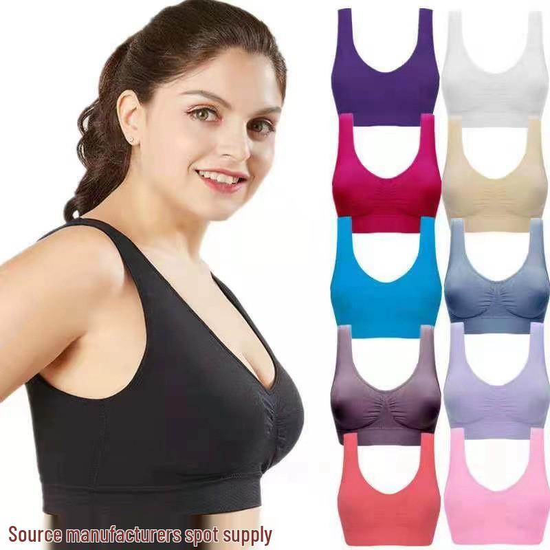 Cross-Border Genie Seamless Women's Sports Bra – Comfortable Yoga and Fitness Underwear, No Underwire