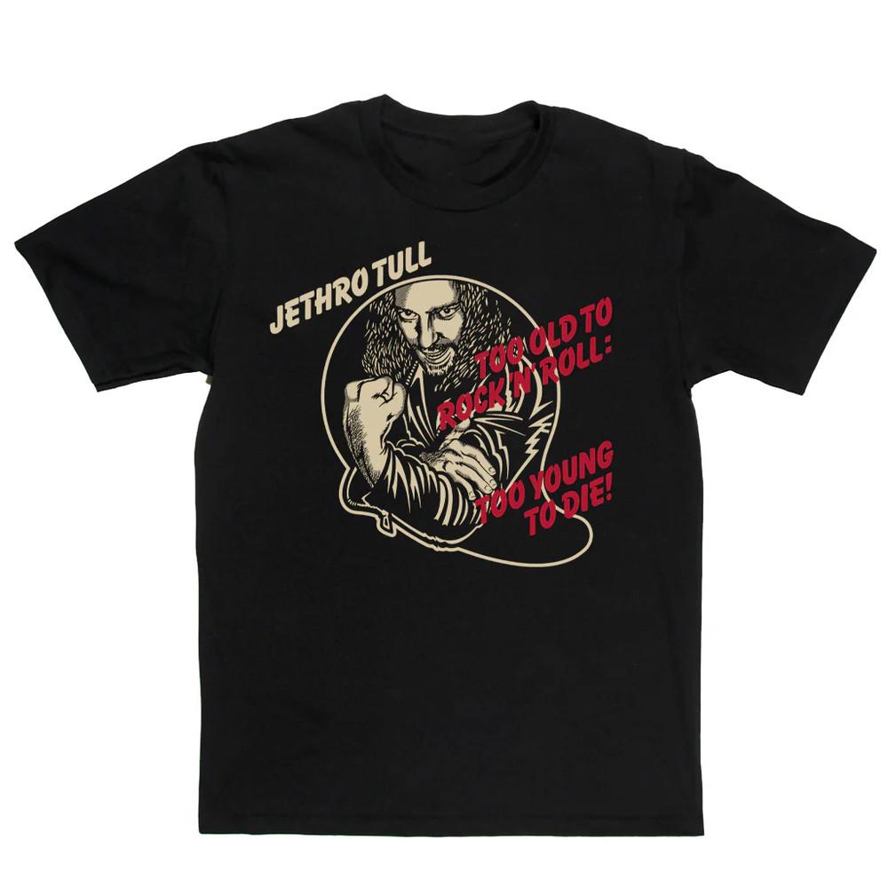 Vtg Jethro Tull Rock N Roll Heavy Cotton Black Full Size Shirt For Men UR269 Unisex T-Shirt L