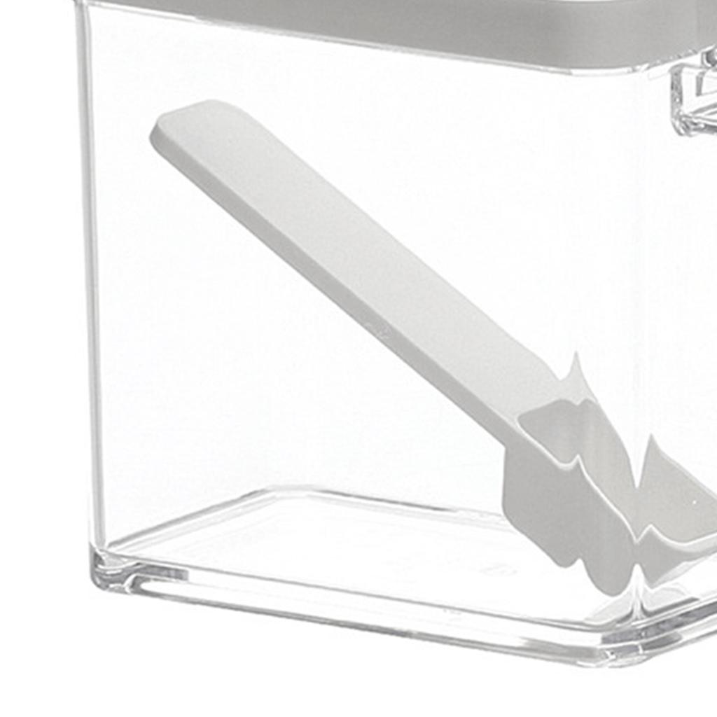 Seasoning Box with Cover Clear Large Capacity Seasoning Storage Container for Spices Salt Sugar Herbs