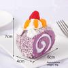 1Pcs Soft Cartoon Fruit Cake Roll Anti-Stress Mochi Pu Foam Toys New Slow Rebound Cake Squeeze Toy For Kids Adult