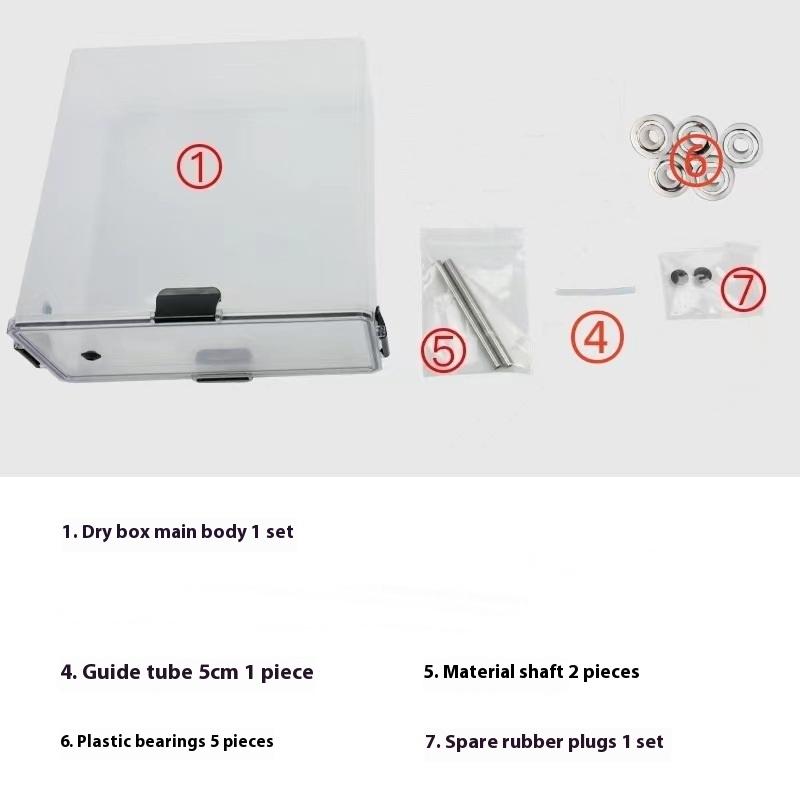 

1Set 3D Printer Tools Storage Box Holder Filament Dryer Box Airtight And Moisture-Resistant Real-Time Monitoring Diy Accessories