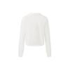 Li Ning Solid Color Loose Long Sleeve T-Shirt Women Tops Off-White AHST156-1