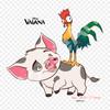 Hei Hei The Rooster Drawing Iron On Heat Transfer Printing Vinyl Patches Sticker for Clothes DIY Appliques Washable Patches