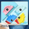 Niedliche Cartoon Fisch Dino Silikon Badekappe für Kinder Ohrenschutz Badehut für Jungen Mädchen Kinder Schwimmbadzubehör