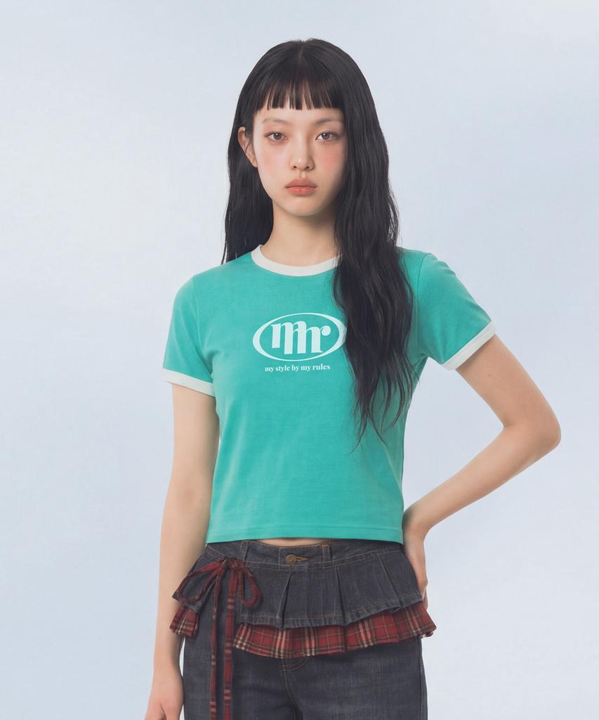 Maseumaluljeueopaeleol Signature Symbol Ringer T-Shirt_Teal Green