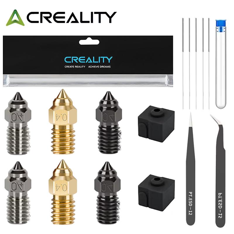 Creality Original Ender 3 V3 SE Brass Nozzle Kit, High-Speed Brass Nozzles for Ender 3 V3 SE/Ender 5 S/Ender 7 3D Printer