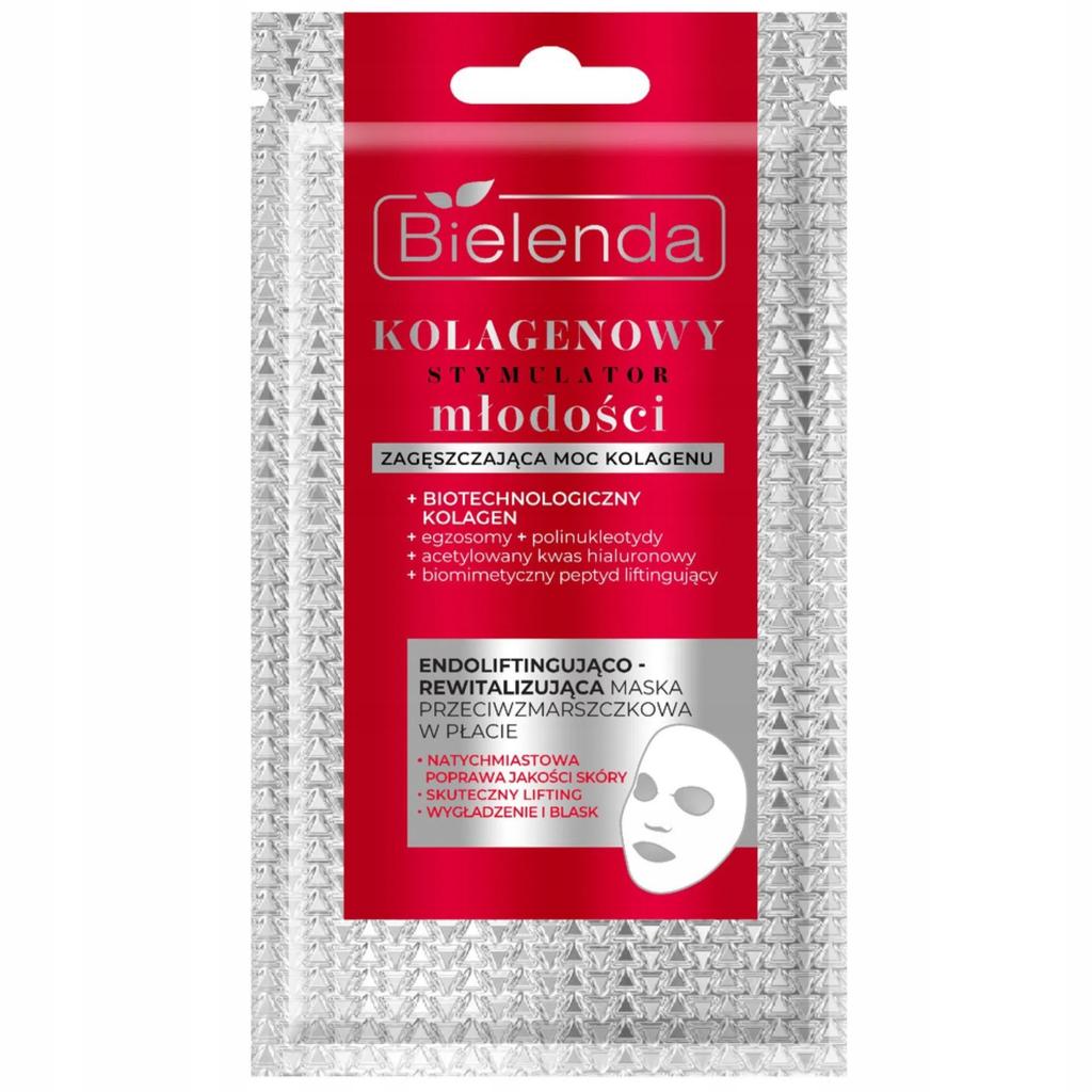 Bielenda Collagen Youth Stimulator Face Sheet Mask 1 Pc