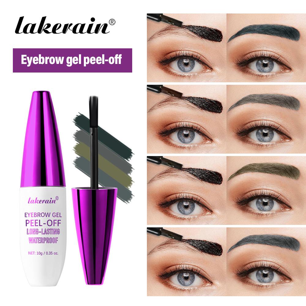 Lasting 3 Days Tattoo Easy Peel Off Eyebrow Gel Cream Types Long-Lasting Smudge-Proof Sweat Resistant Waterproof Cosmetics