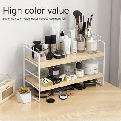 Desktop Bücherregal Organizer Mehrschichtiges Aufbewahrungsregal Holz Blumenregal Küchenorganizer Platz sparen Schlafzimmer Make-up Ständer Regal
