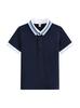 Children's Summer School Polo Shirt - Unisex Short Sleeve White Top for High School, Primary, and Secondary Students.