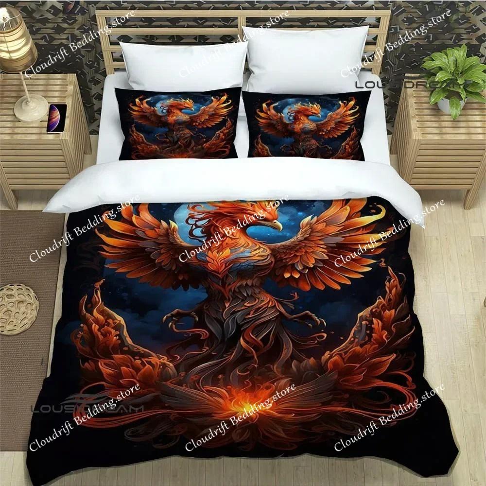 3D Phoenix printed Bedding Sets exquisite bed supplies set duvet cover bed comforter set bedding set luxury birthday gift