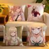 Cushion Cover  Linen  SkinFriendly Soft Decorative Case For Sofa Home Decor Kwaii Anime MMarin Kitagawa Pillow Cover