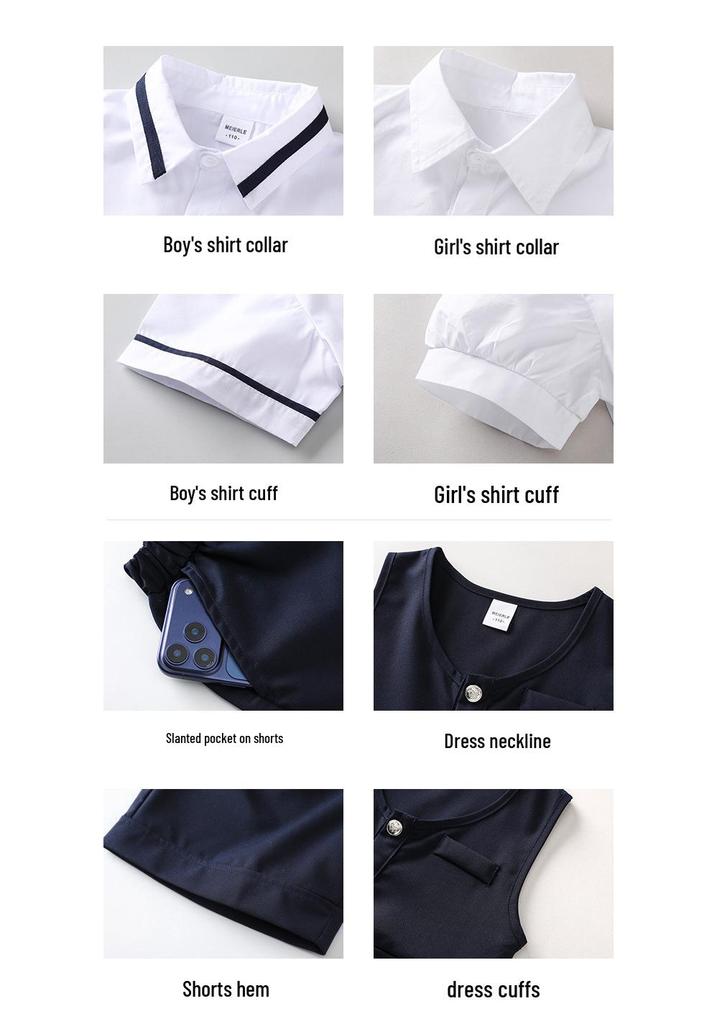 Britische Akademie Stil Kindergarten Sommeruniform Set für Abschlussfotos