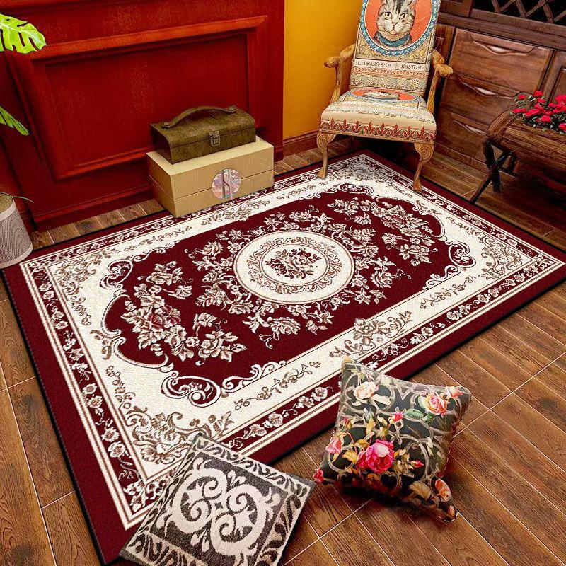 European Luxury Style Rugs Living Room Home Decoration Luxury Bedroom Carpet Washable Mat for Floor Lounge Rug Customizable