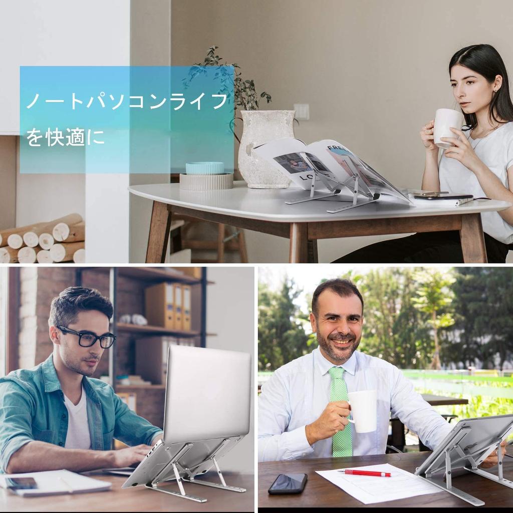 Foldable Aluminum Alloy Laptop Stand with Adjustable Height and Lightweight Ergonomic Improves and Supports Inch Tablets and Laptops Angle, Bracket,