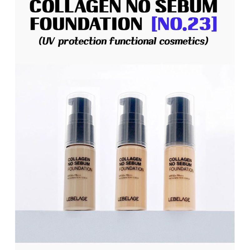 LEBELAGE - Collagen No Sebum Foundation Mini - 3 Farben