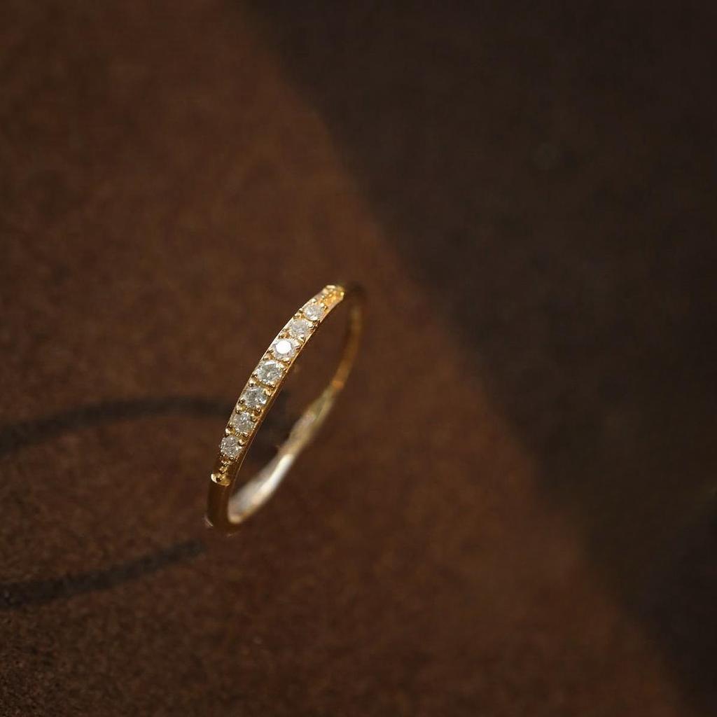 925 Sterling Silver Plating 18K Gold Inlaid Exquisite Zircon Ring for Women Fashion Temperament Party Wedding Jewelry Accessorie