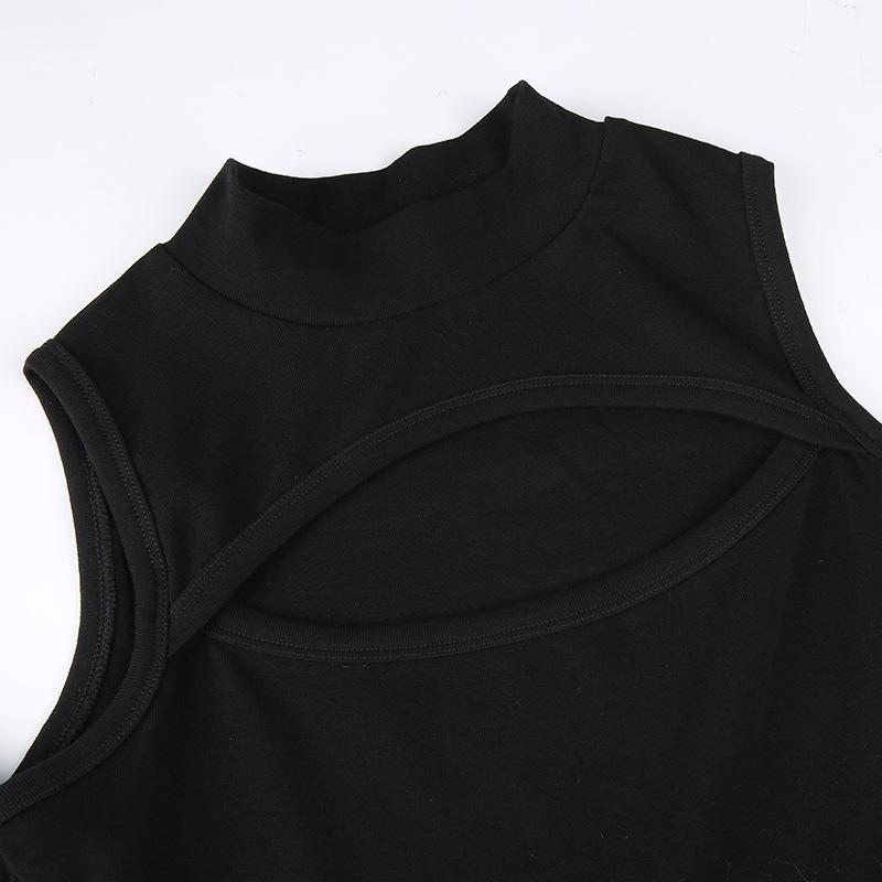 High Fashion Langermet Bodysuit for kvinner Ensfarget Hul Off-Soulder Jumpsuit med halv høy krage