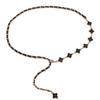 Trendy Four-Leaf Clover Waist Chain Skirt Belt - Stylish Braided Corset Accessory