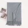 Cashmere Feel Solid Color Women's Imitation Cashmere Scarf 1116 Winter Atmosphere Korean Versatile Medium and Long Shawl Scarf