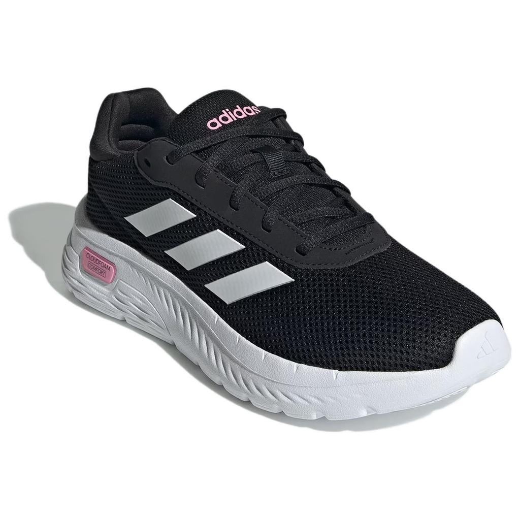 adidas CLOUDFOAM COMFY Anti-Slip Wear-Resistant Low-Top Casual Running Shoes Women's Black Sneakers IH2974