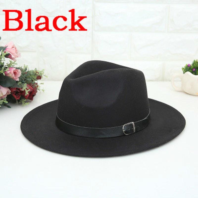 New Fashion Men Women's Jazz Hat Woolen Blend Cap Outdoor Casual Head Decoration