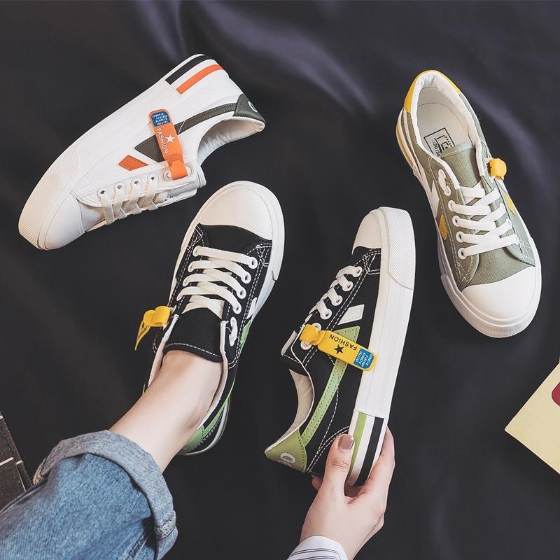 Little white shoes women's spring and autumn low-top canvas shoes spring new student versatile rubber plate shoes