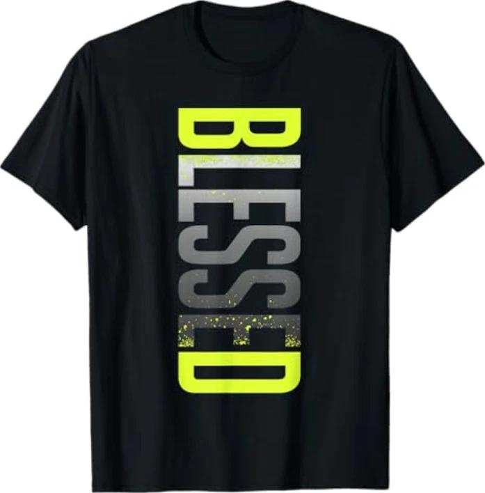 Neon Yellow Black Cool Grey Graphic Match Tshirt S