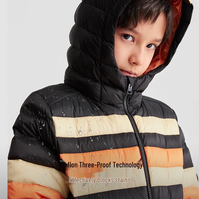 moodytiger Kids' Color-Block Hooded Down Jacket