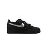 Nike Air Force 1 Business Suit Bandit Abriebfest Niedrig geschnitten Skateboard-Schuhe Unisex Schwarz Silber CW2288-001(Team1274-)