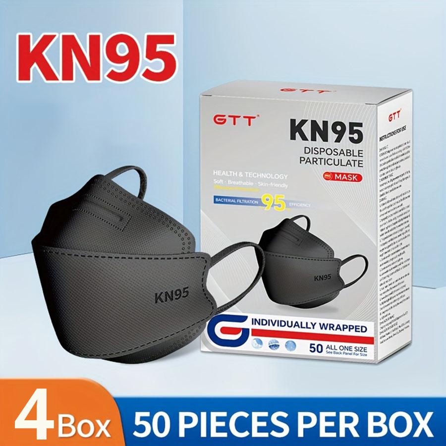 GTT 50/100/200Pcs Disposable Masks KN95 Independent Packaging 4-layer Thickened Filter Dust-proof Protection Fish Shape Mask