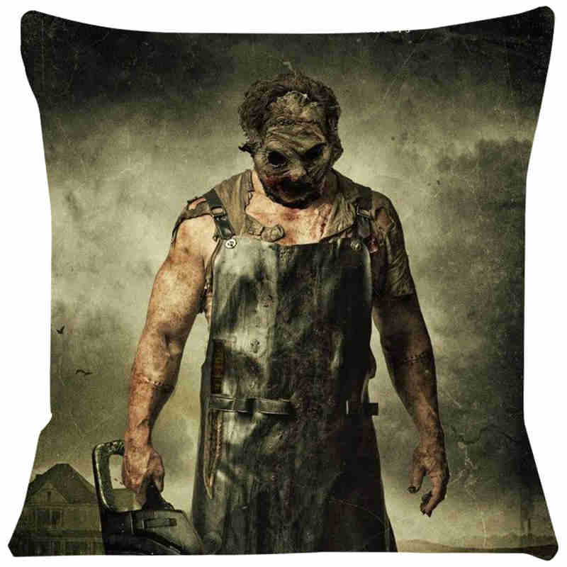 Super Soft Cushion Cover Horror Movie 45X45 Pillow for chairs Home Decorative cushions for sofa Throw Pillow Cover SJ217
